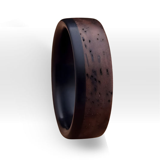 Buffalo Horn Ring - Leadwood