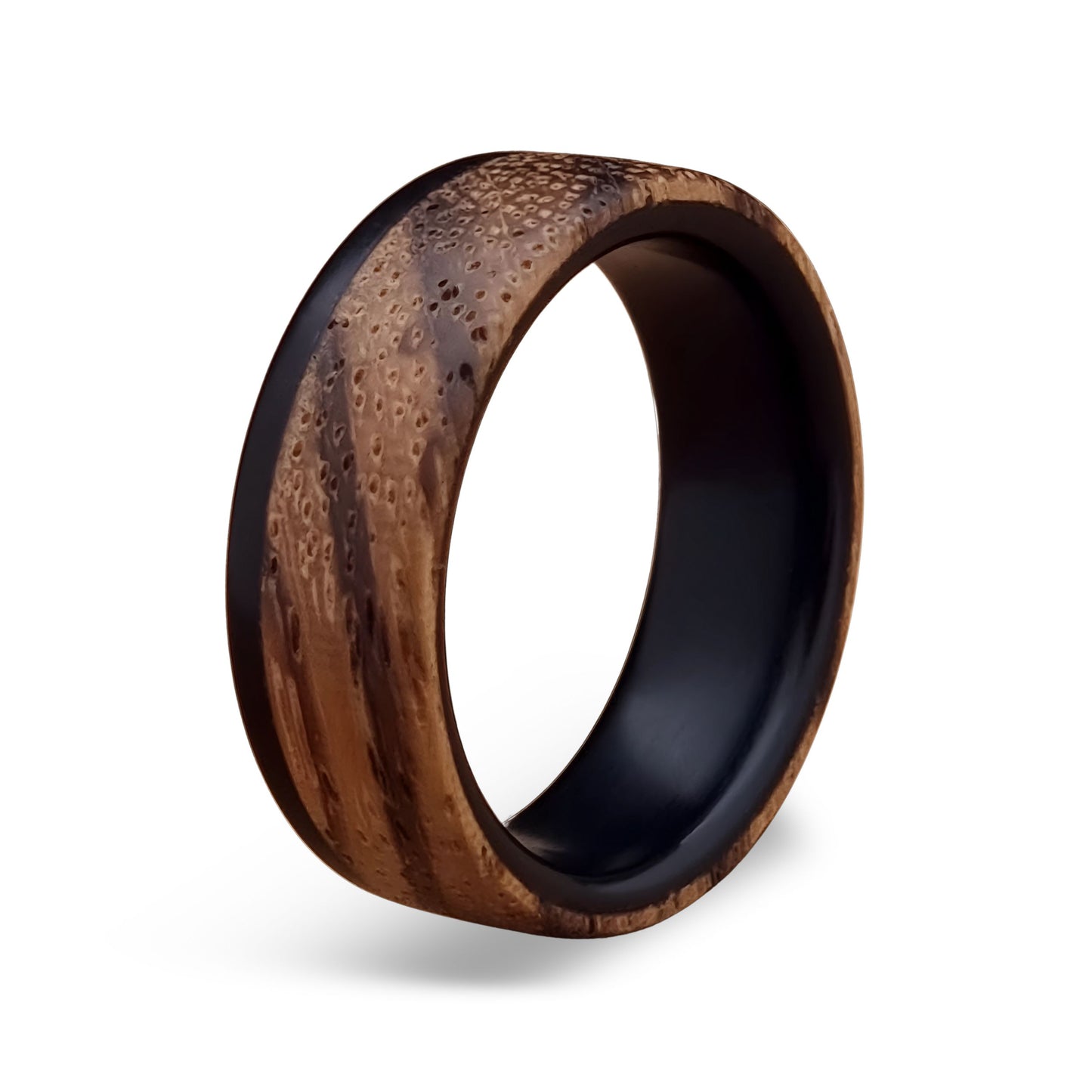 Buffalo Horn Ring - Zebrano