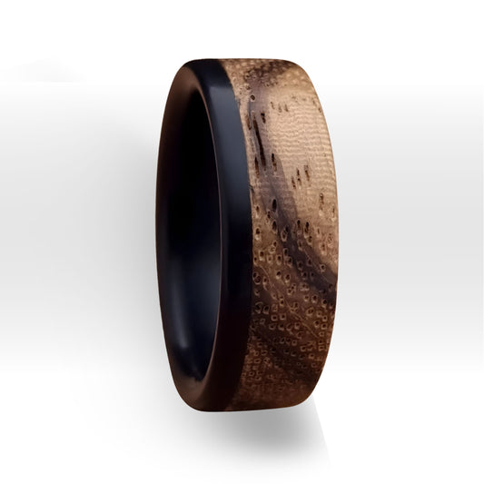 Buffalo Horn Ring - Zebrano