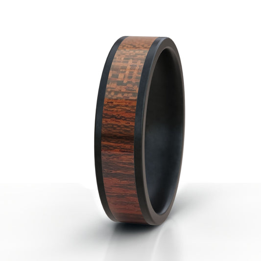 Camelthorn Wood Ring - Black