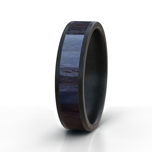 Black Beech Wood Ring - Black