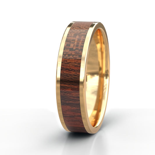 Camelthorn Wood Ring - Gold